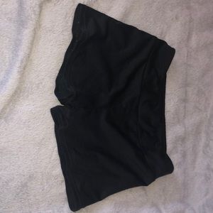Black dance tight shorts